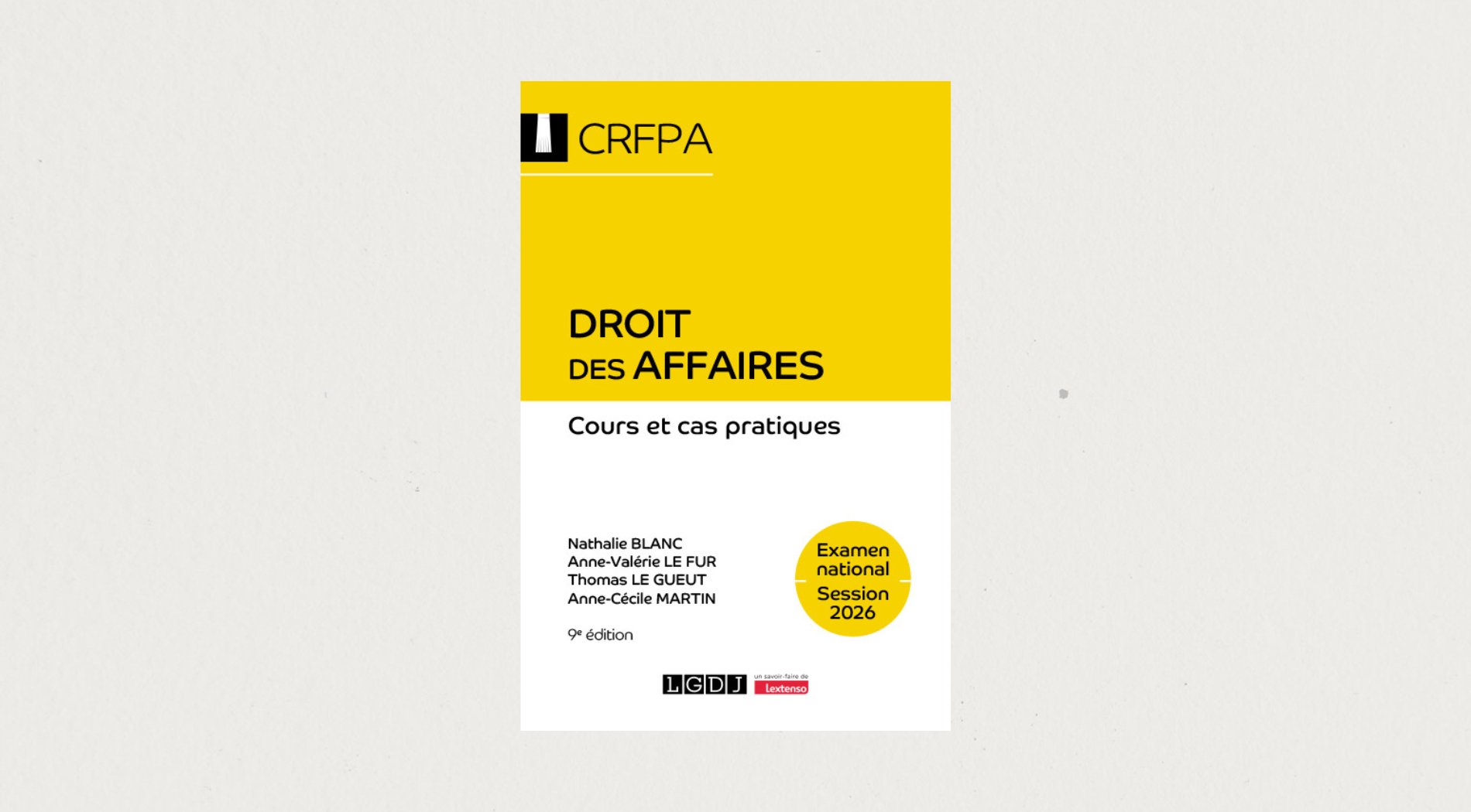 Illustration de l'article CRFPA - Droit des affaires - Examen national 2026